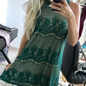 Green and Nude Dress